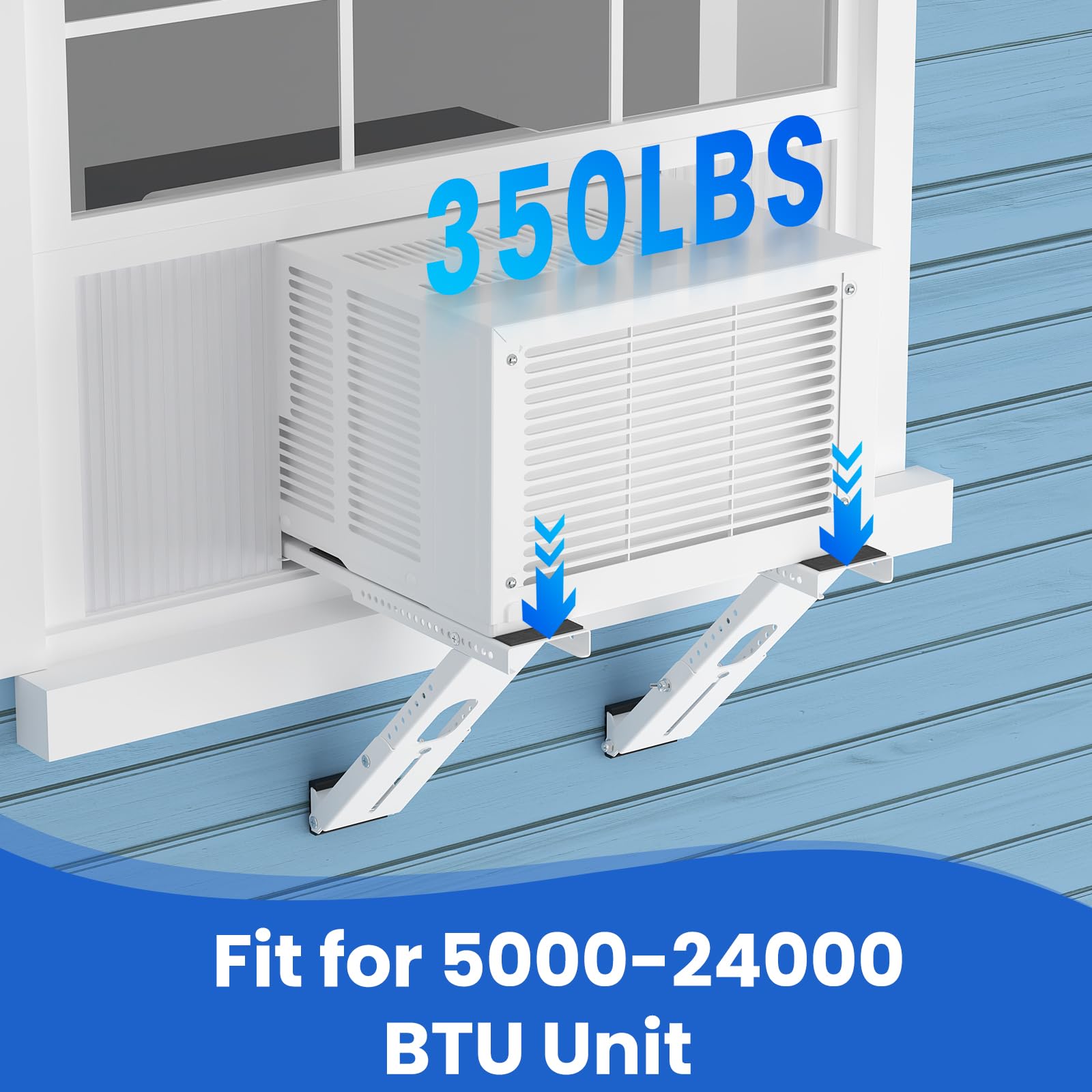 Cestluck universal fit bracket expands for 21 to 39 inch windows