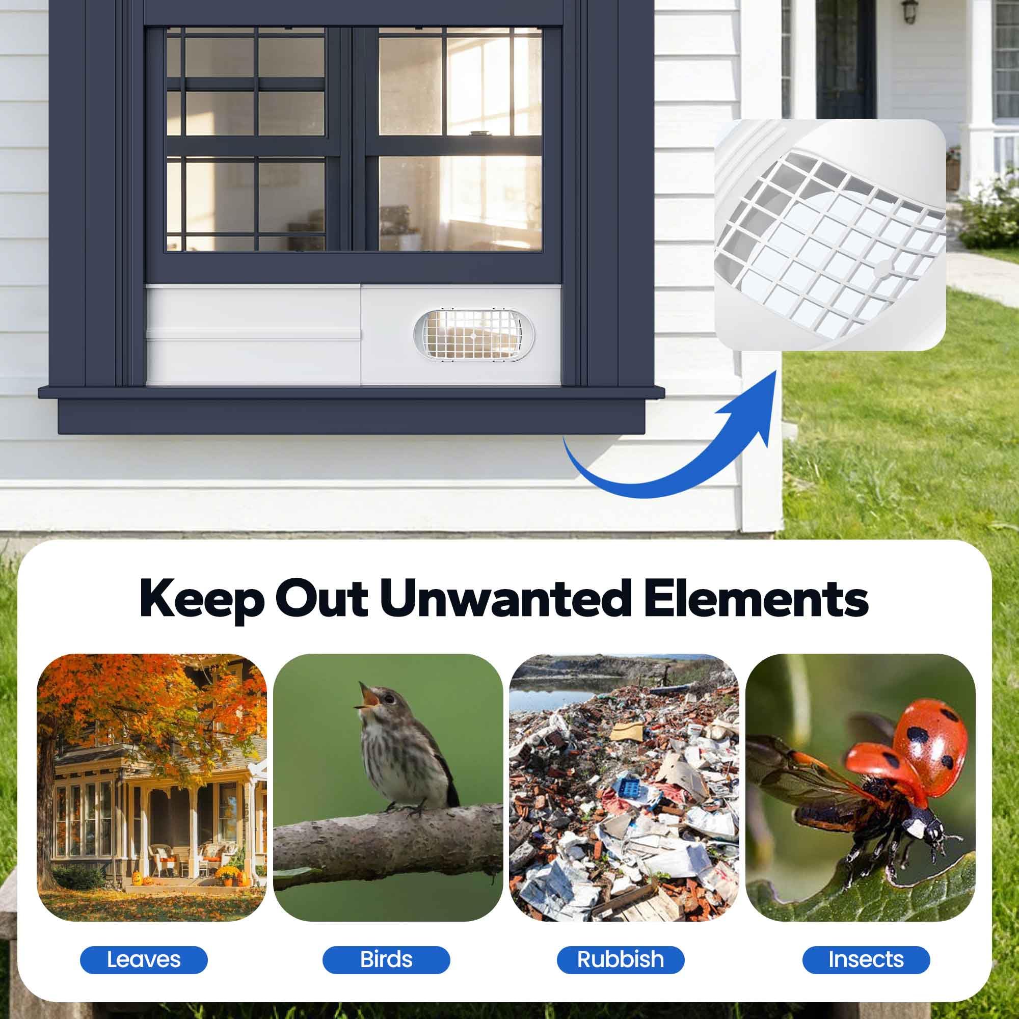 Cestluck window seal kit creates a snug, leak-resistant fit