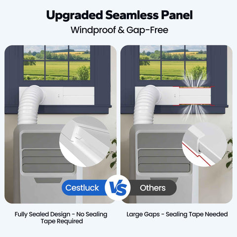 Cestluck window vent with 6 upgrade plates enables custom height setups.