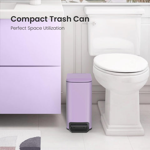 Cesun 6-liter bin with removable inner bucket enables easy waste disposal and cleaning.