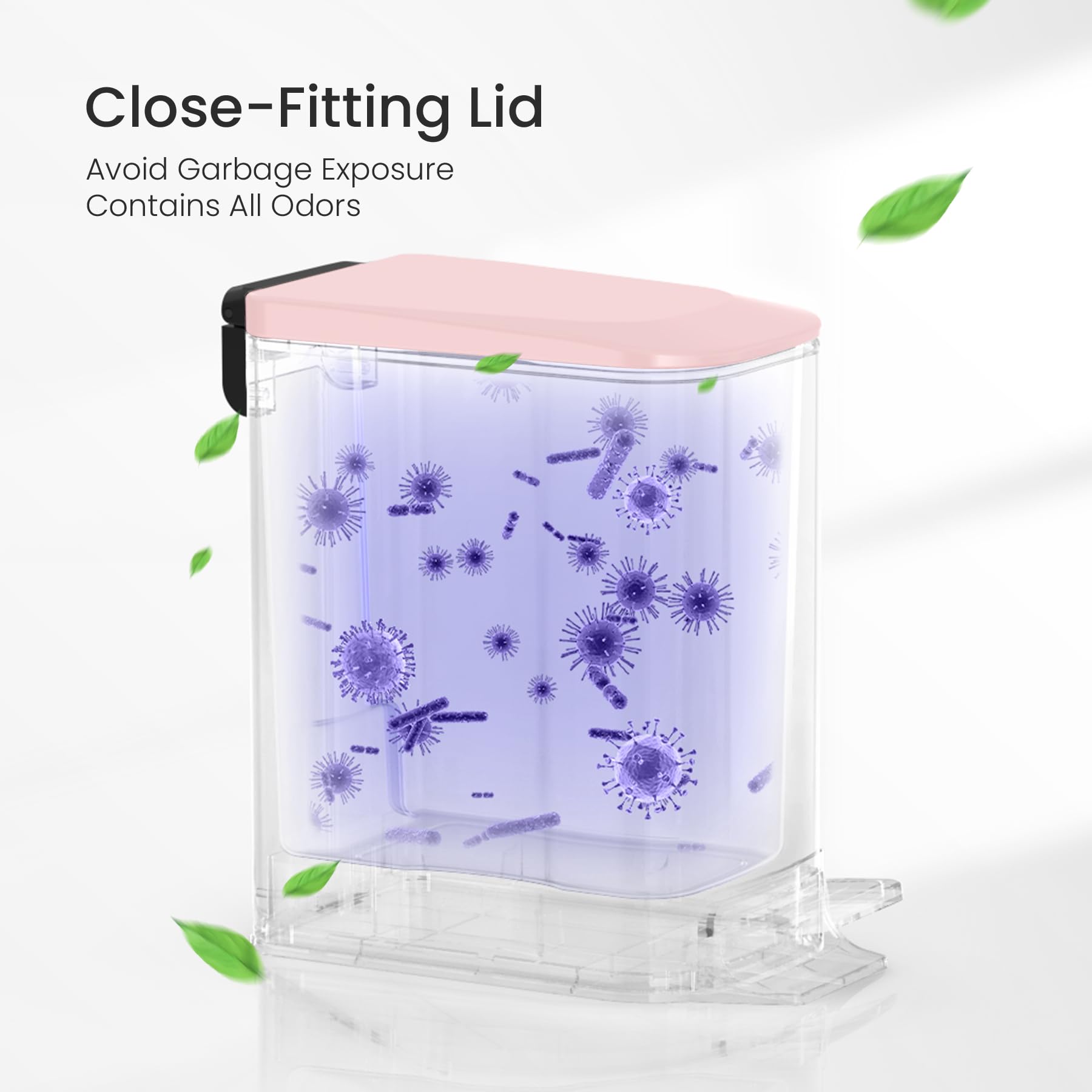 Cesun anti-fingerprint stainless bin keeps surfaces clean and streak-free