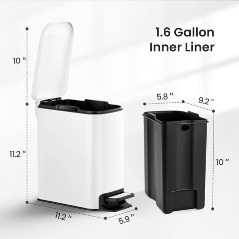 Cesun anti-rust, fingerprint-resistant trash can stays neat