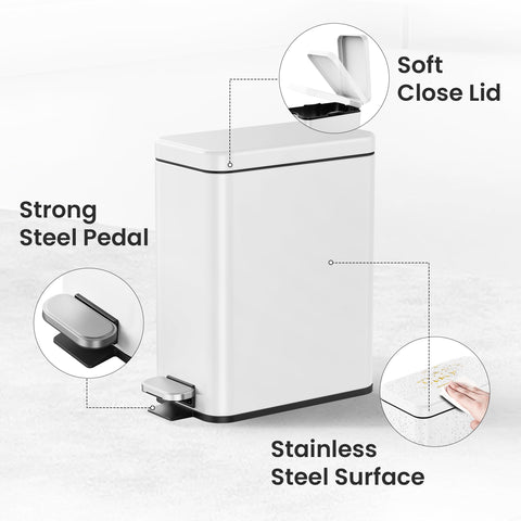 Cesun removable inner bucket enables quick, mess-free emptying
