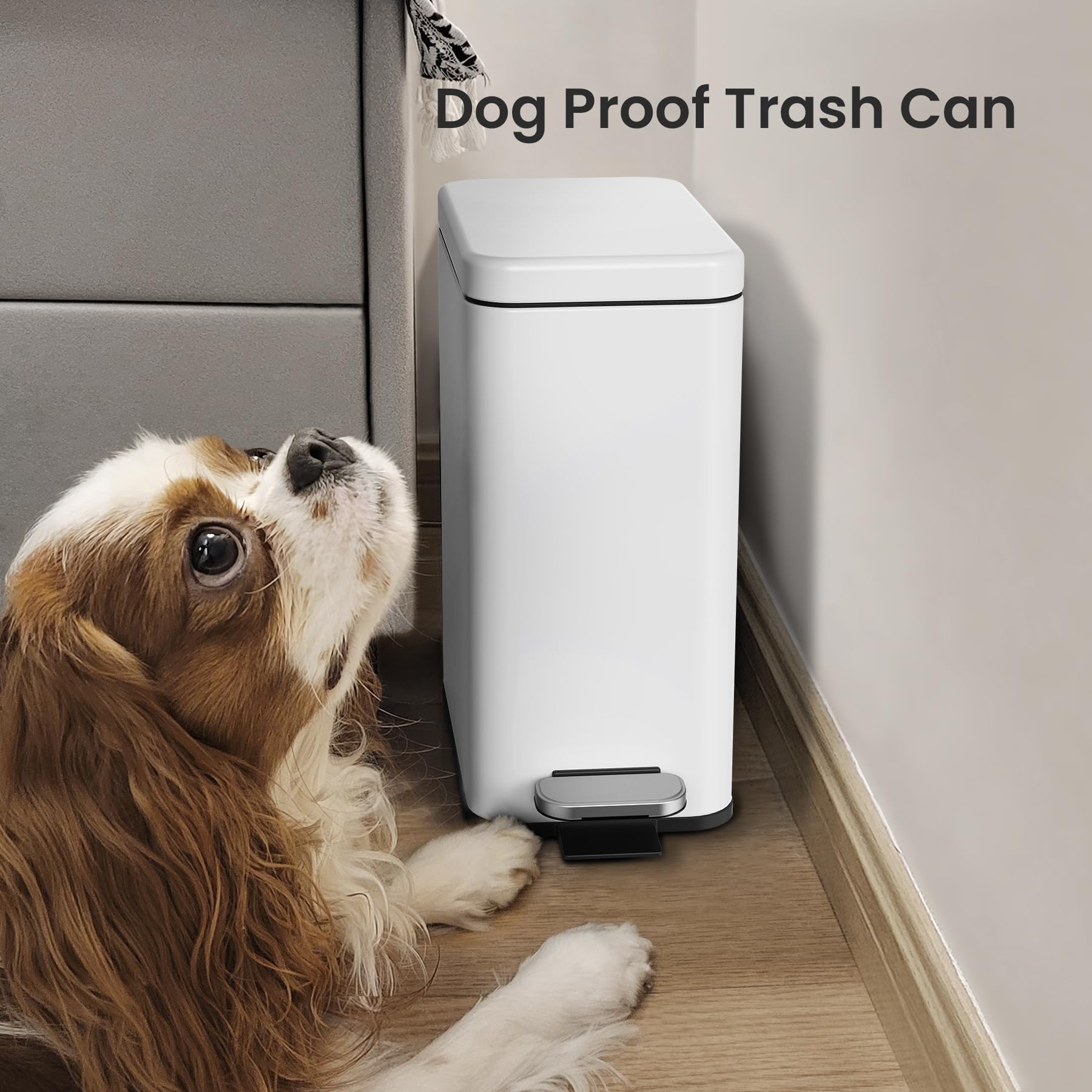 Cesun small-space trash can ideal for bathrooms and offices