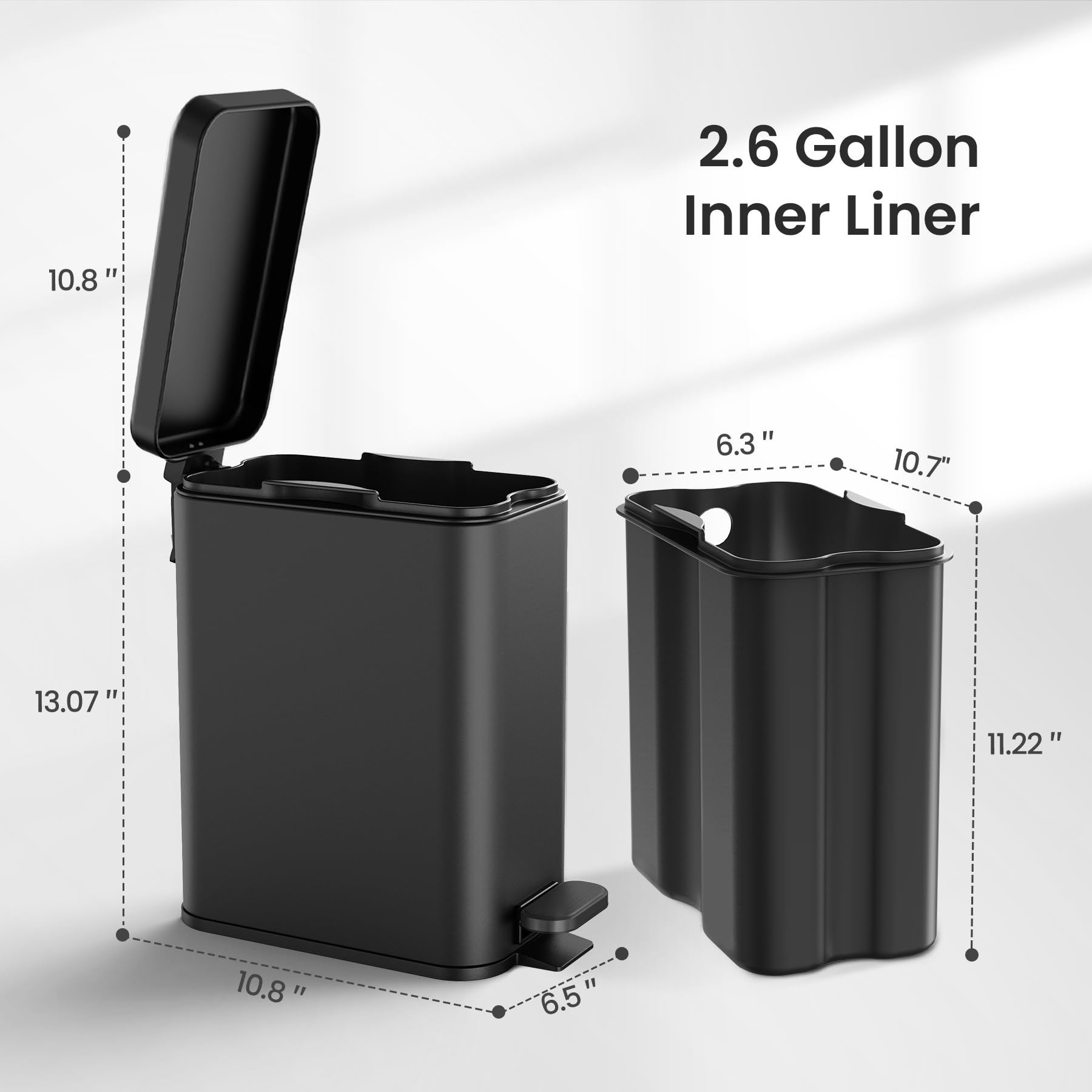 Cesun soft-close lid operates quietly to reduce disruption.