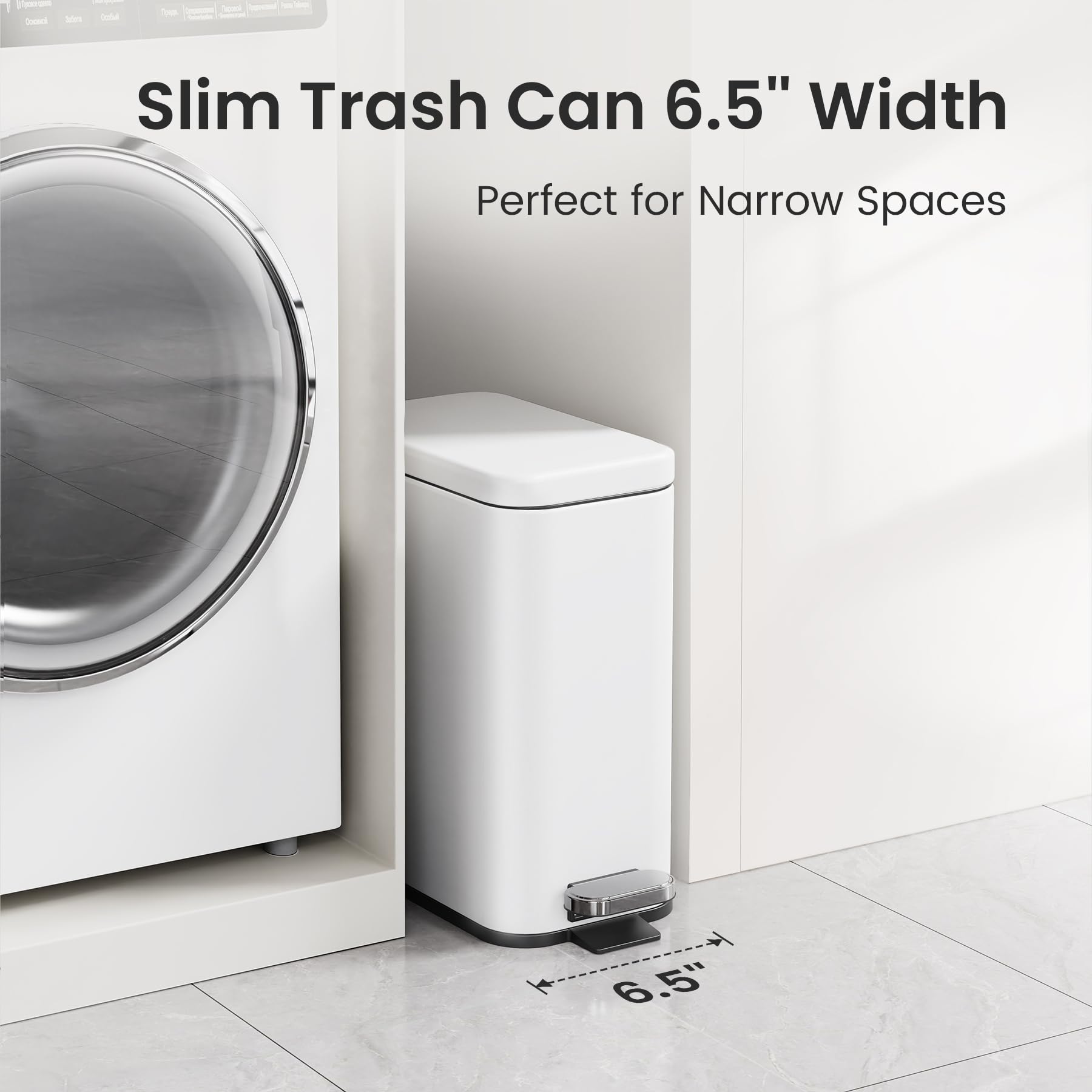 Cesun soft-close lid reduces noise during disposal