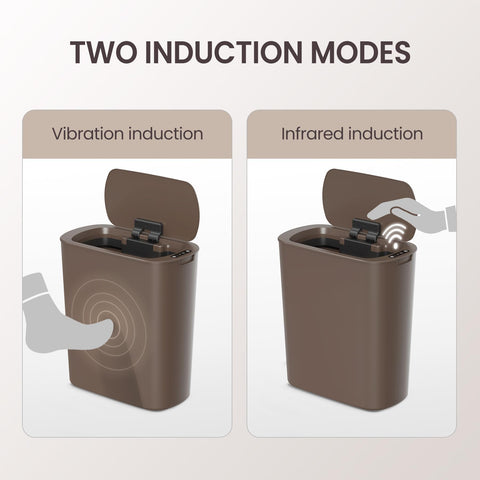 Brown Cesun trash can suitable for home and small office use