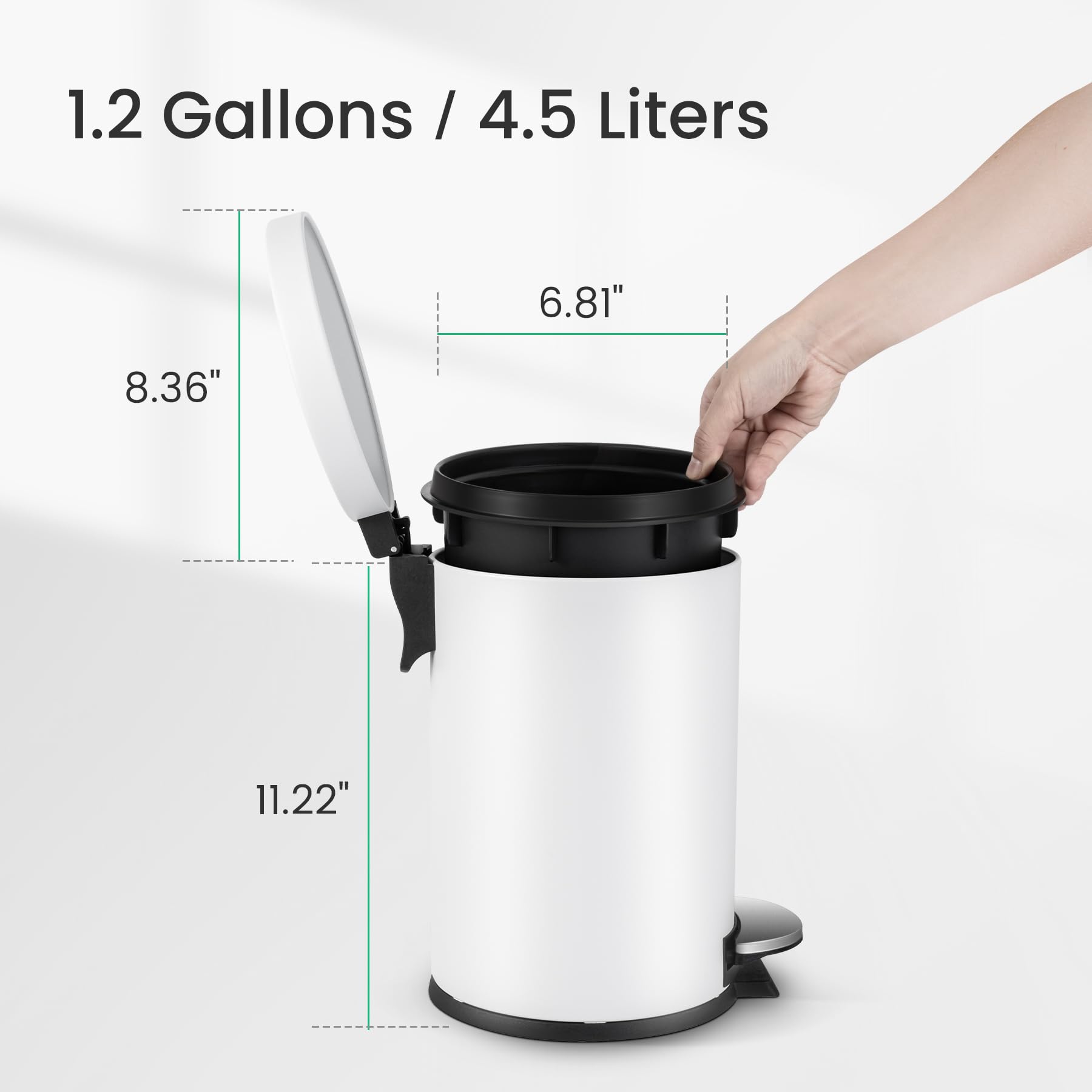 Cesun compact dimensions 7.5x8.5x12 inches fits tight spaces.