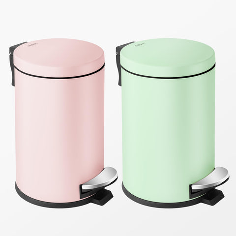 Cesun small trash can with lid offers tidy, low-noise operation.