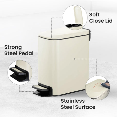 Cesun fingerprint-resistant finish keeps the can looking clean.