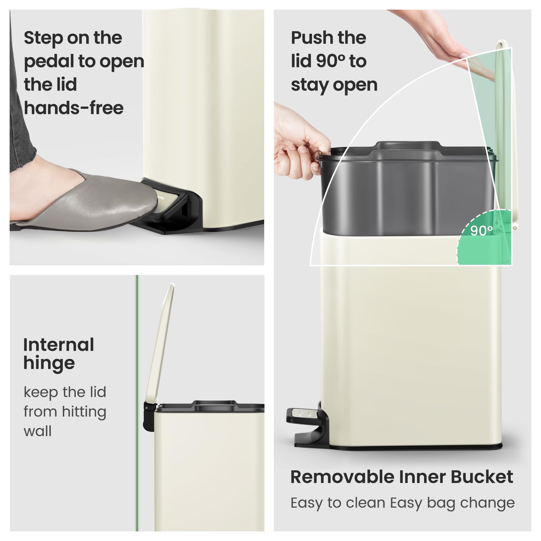 Cesun lid seals odors for a neater bathroom.