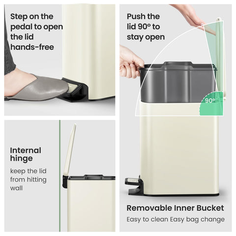 Cesun lid seals odors for a neater bathroom.