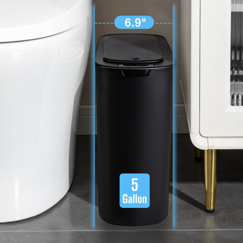 Cesun motion-sensor trash can countdown-light indicating lid timing.