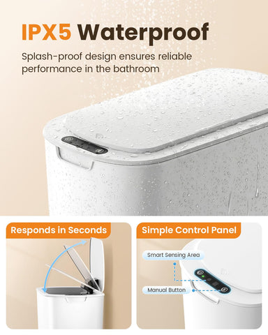 Cesun slim design fits tight spaces beside toilets or desks.