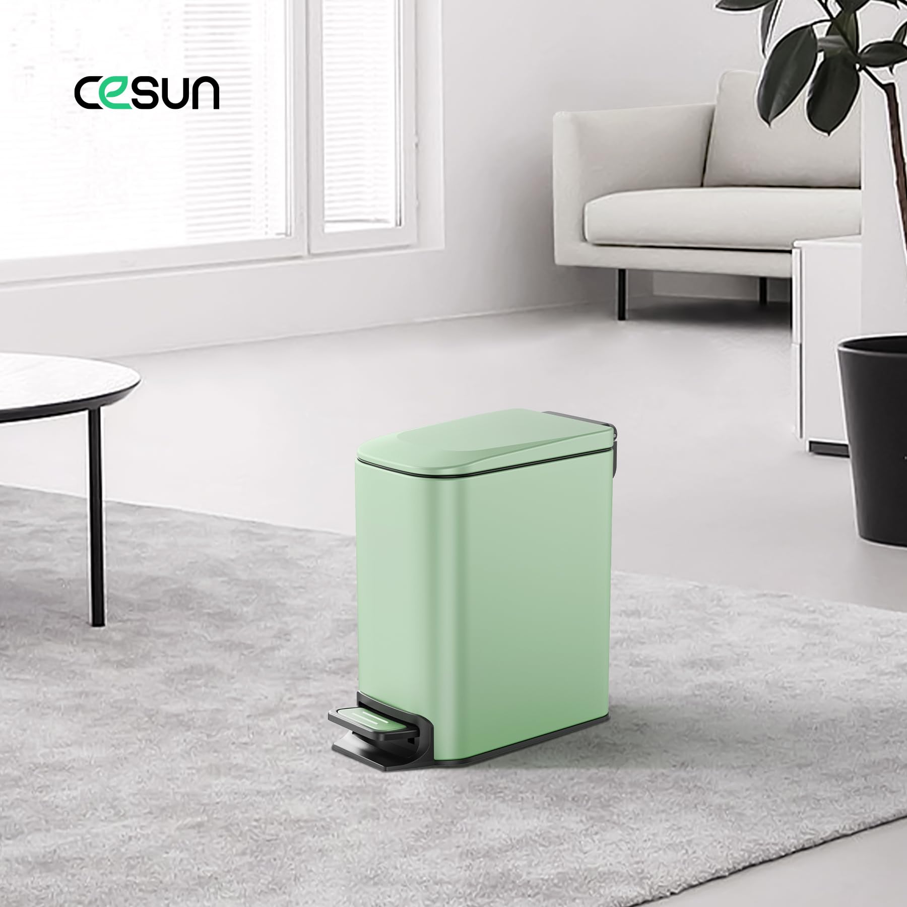 Cesun slim design fits narrow spaces in bathrooms
