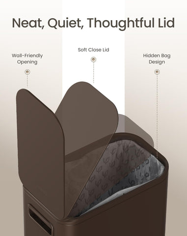 Cesun narrow space-saving trash can fits tight corners