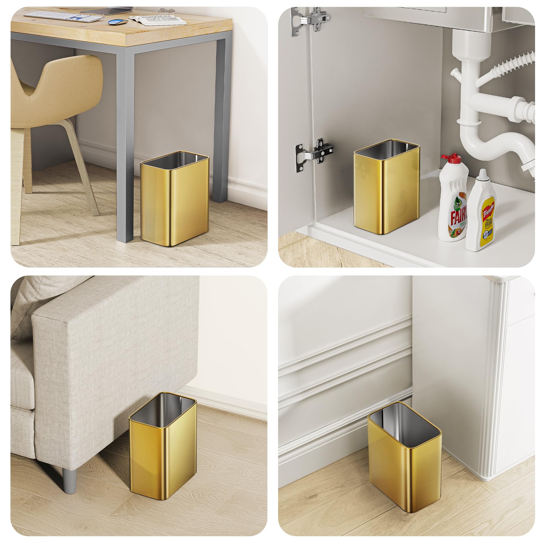 Cesun office trash bin under desk keeps workspace tidy.
