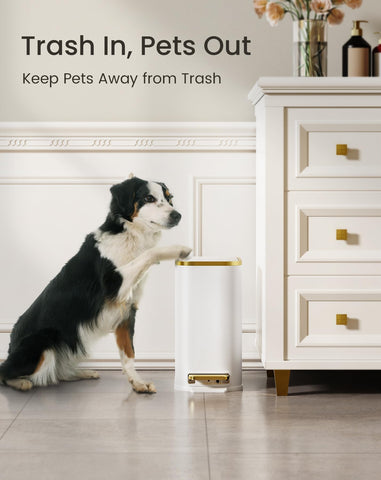 Cesun recessed-back-handle trash can for easy carrying