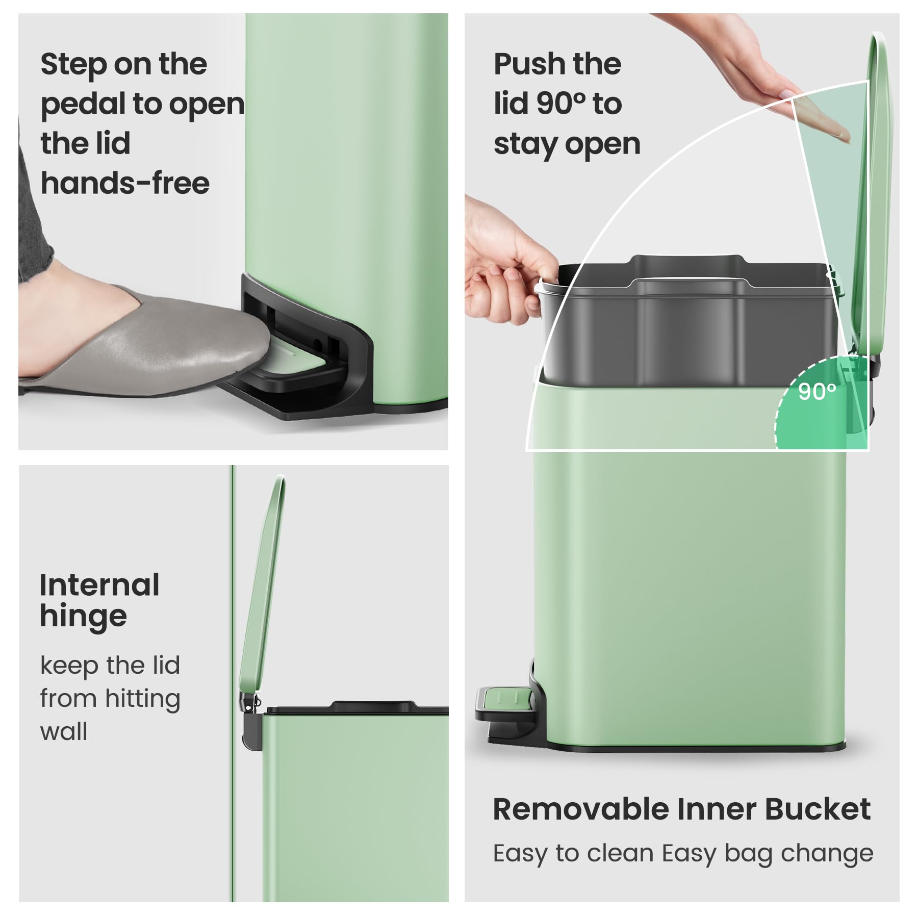 Cesun sealed lid helps control odors and keeps pets out