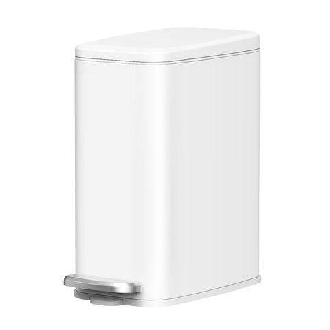 Cesun slim trash can front view with pedal for hands-free disposal