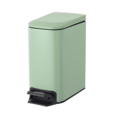 Cesun small bathroom trash can with soft-close lid for quiet daily use