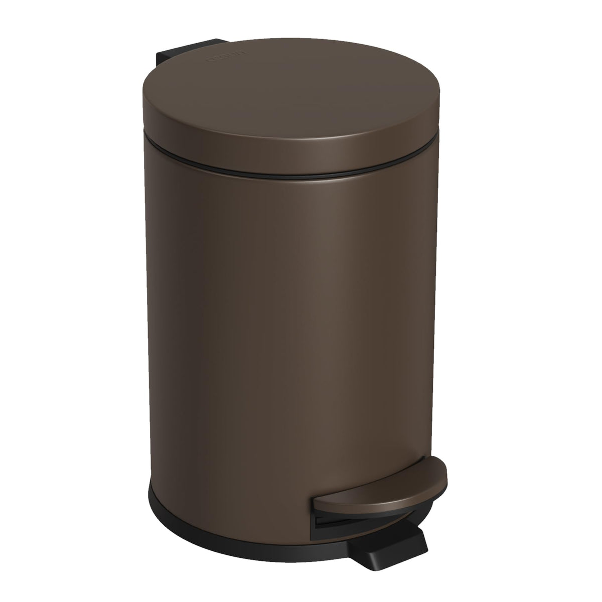 Cesun small brown trash can with pedal lid for compact spaces
