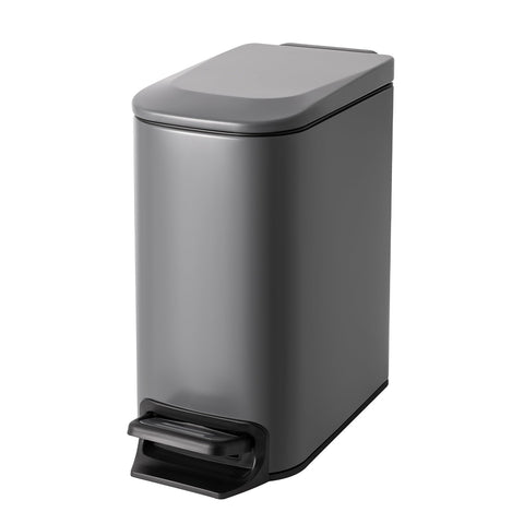 Cesun small trash can with soft-close lid for quiet bathroom use and space efficiency.