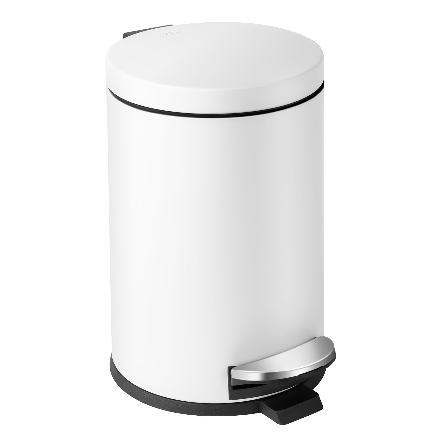 Cesun small trash can with lid and pedal for hands-free waste disposal.