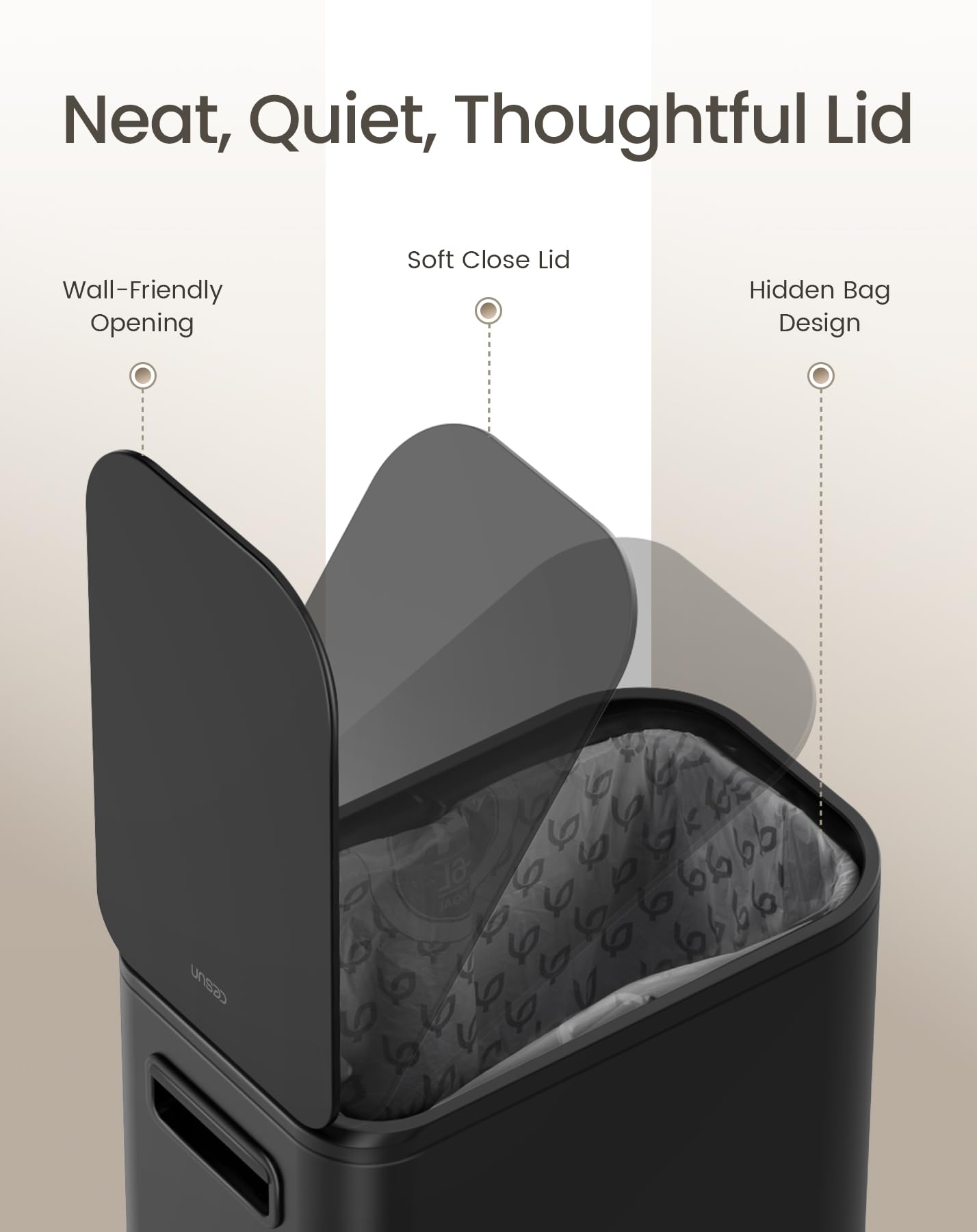 Cesun stainless steel matte black finish resists smudges and fingerprints