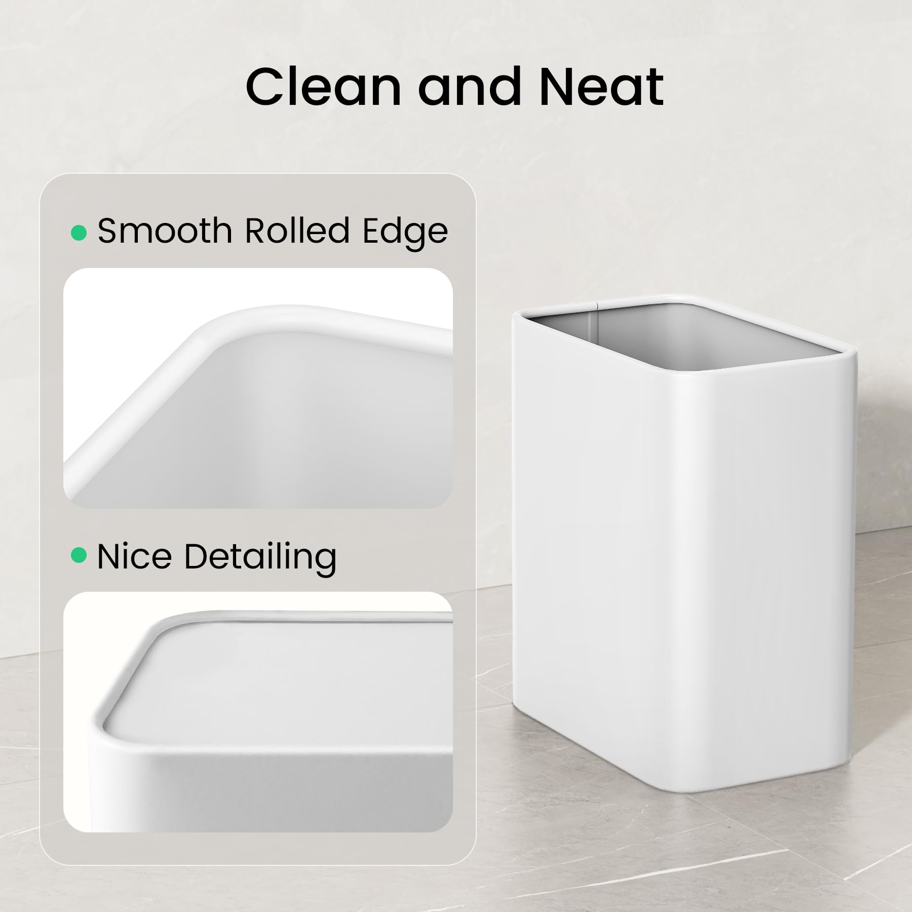 Cesun trash bin under sink for compact storage and disposal.