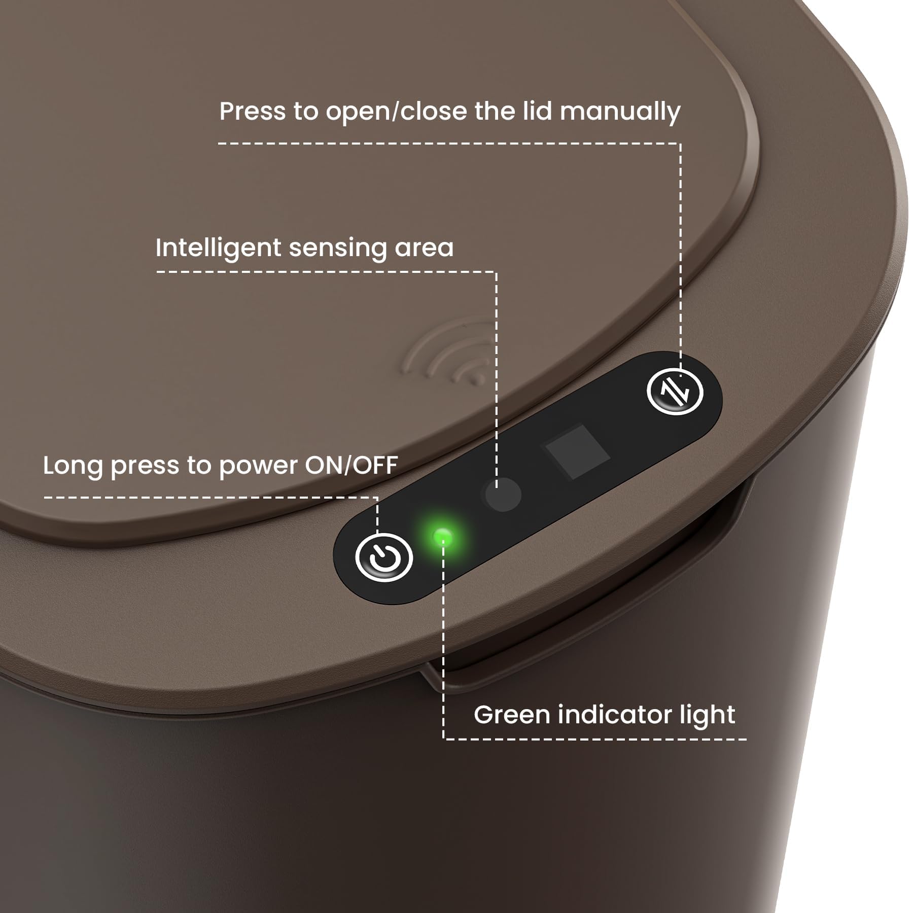 Removable inner ring keeps bags in place and prevents slipping