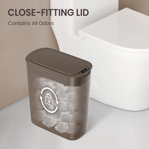 Battery-powered Cesun trash can with manual option for flexibility