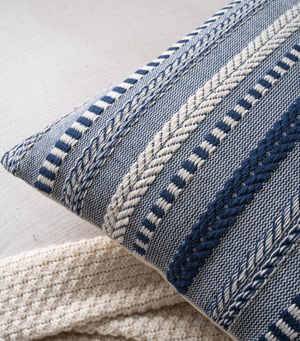 Cethom Boho pillow cover in textured heavyweight cotton-linen fabric