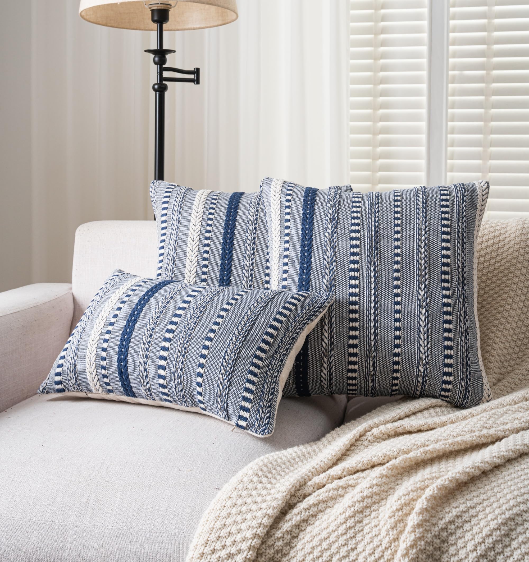 Cethom Boho pillow cover invisible zipper for seamless care.