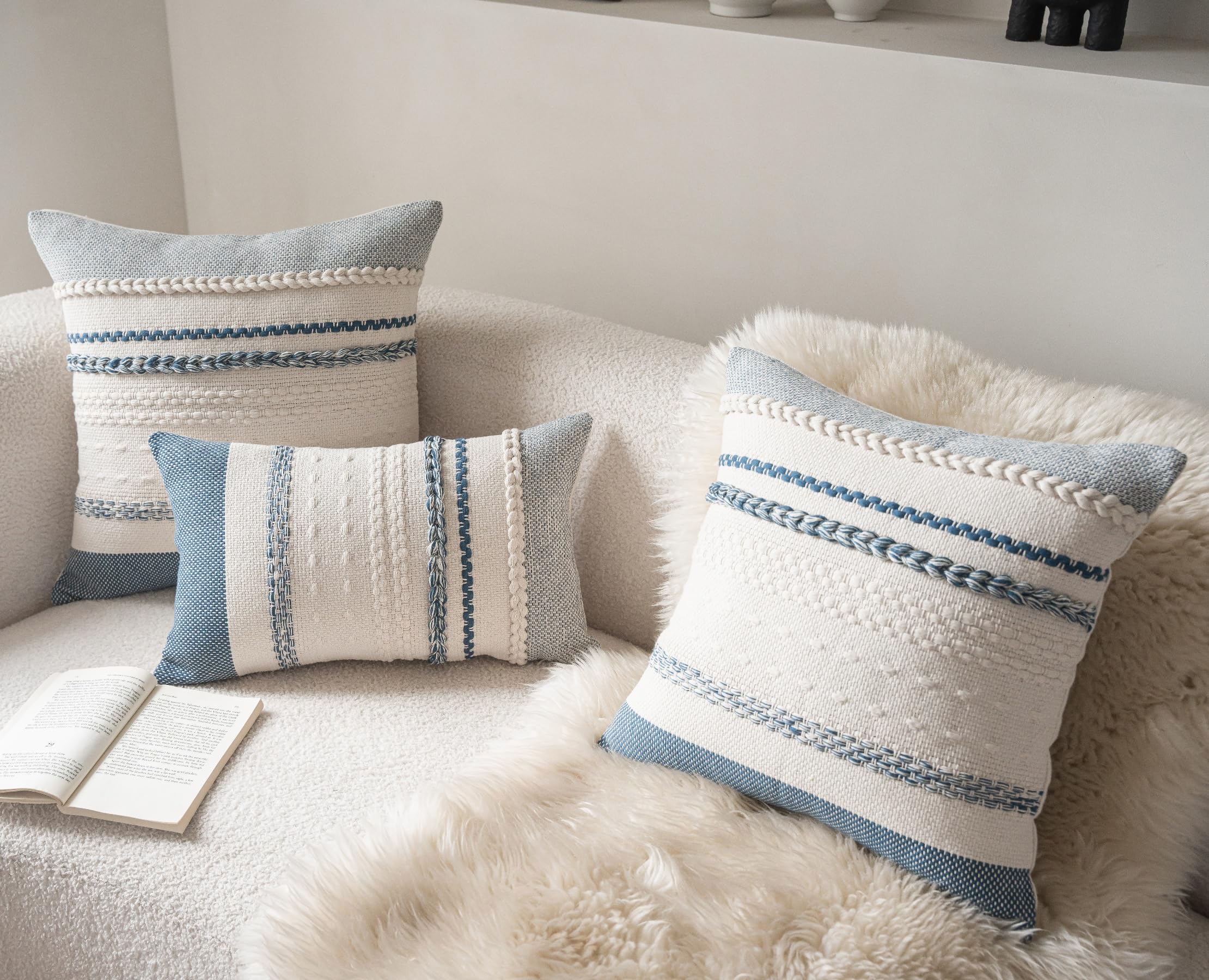 Cethom cotton-linen blend fabric closeup shows durable, breathable material.
