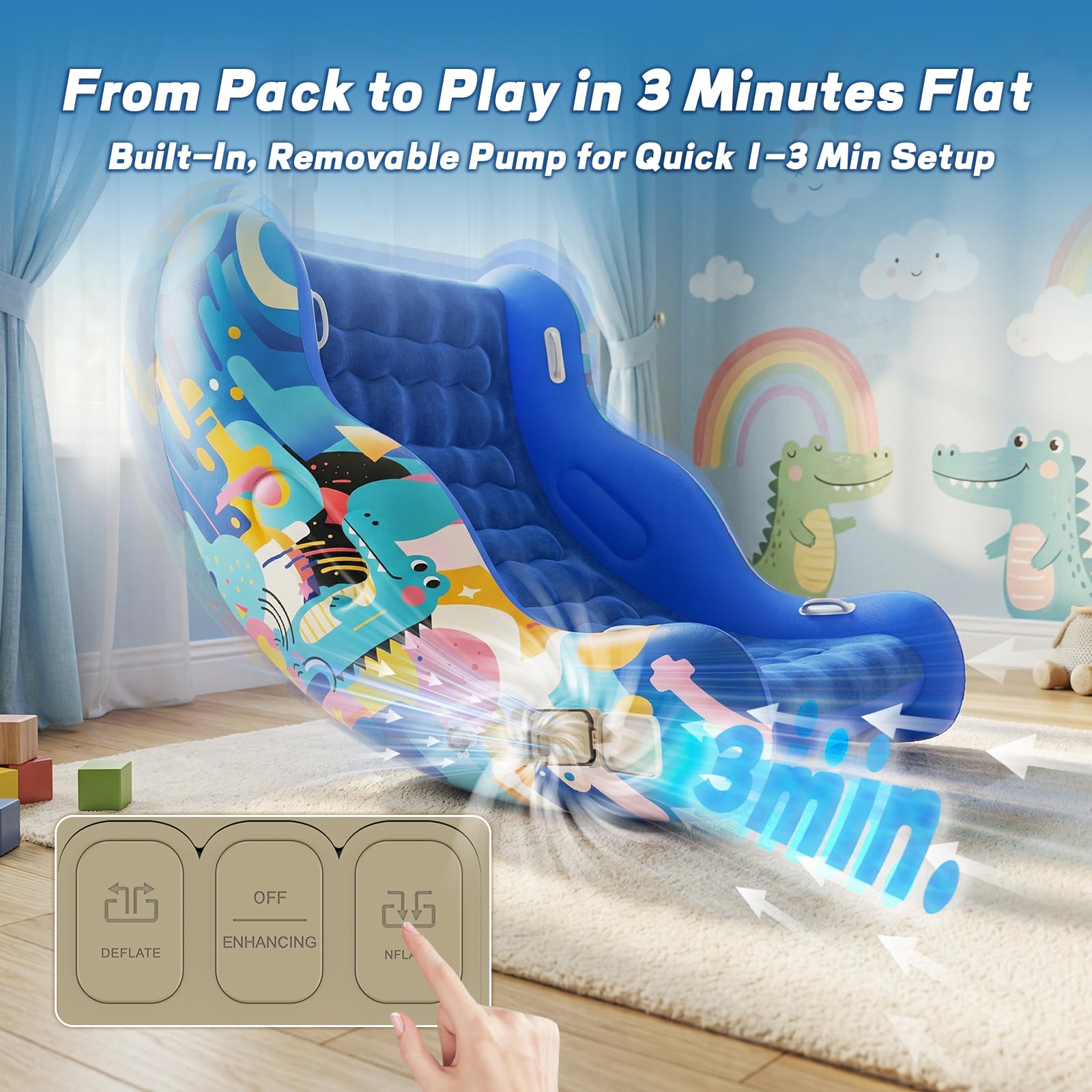 Cetuai Inflatable Sensory Chair crash-pad—safe landings for active jumping