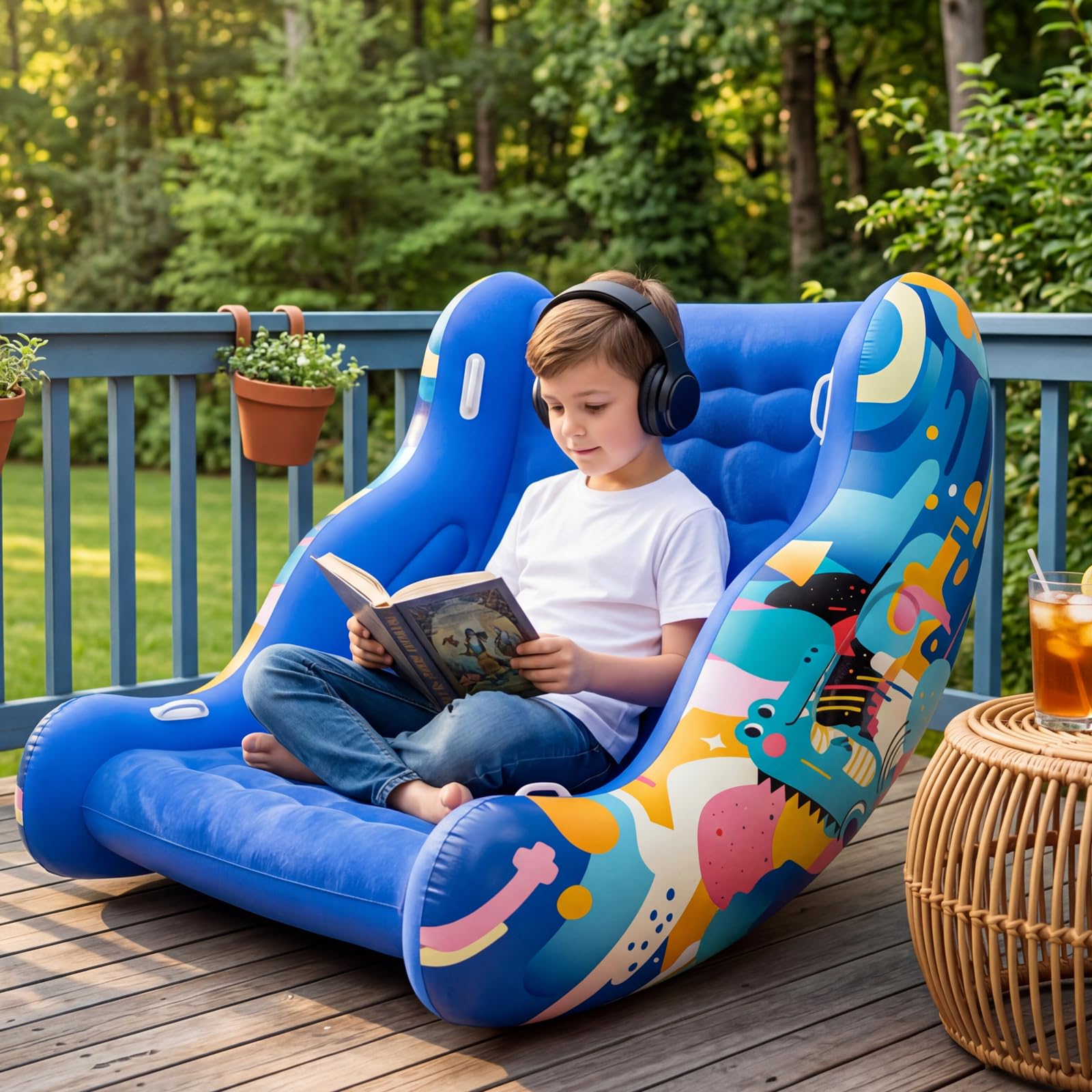 Cetuai Inflatable Sensory Chair home-use—versatile setup at home