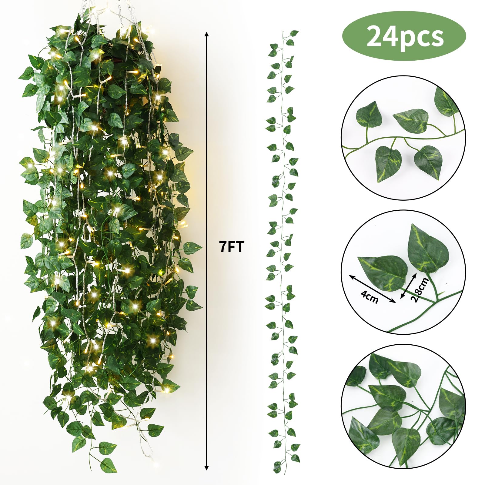 CEWOR artificial ivy garland provides lush greenery for events