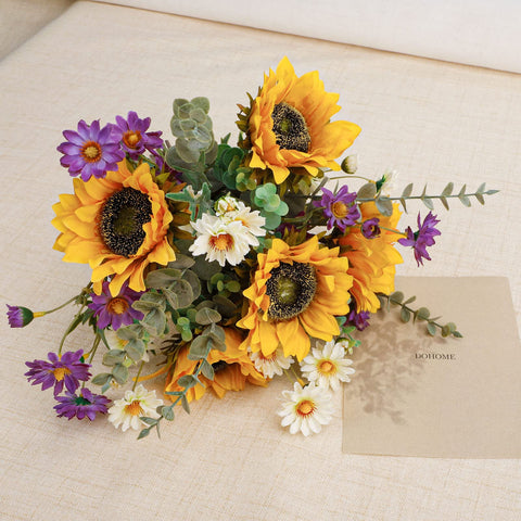 CEWOR fall decor bouquet in bright colors for year-round vitality