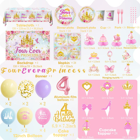 Cextoga Four Ever a Princess cups support spills-proof sipping during the celebration.