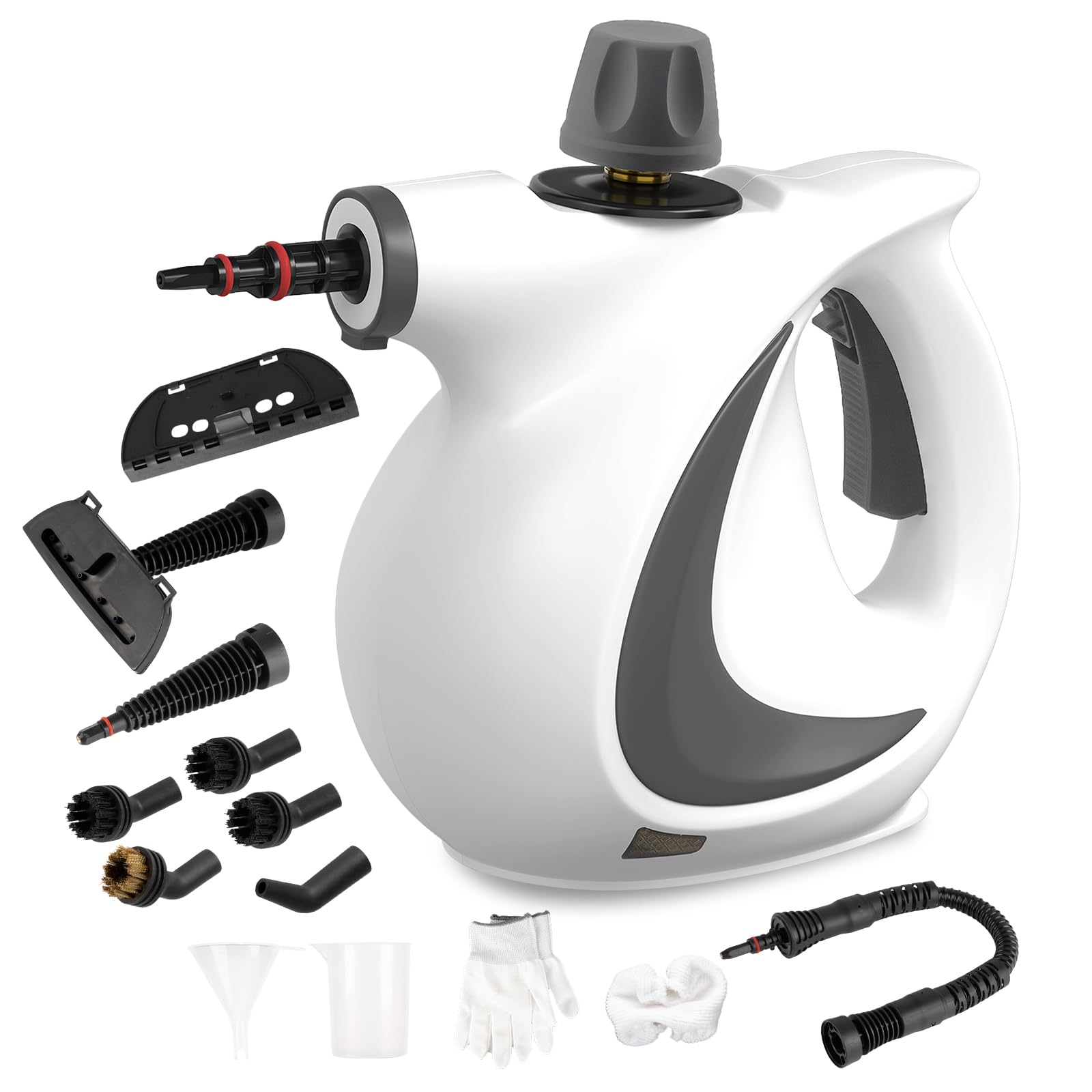 Ceyodo handheld steam cleaner front view showing compact design for quick cleaning