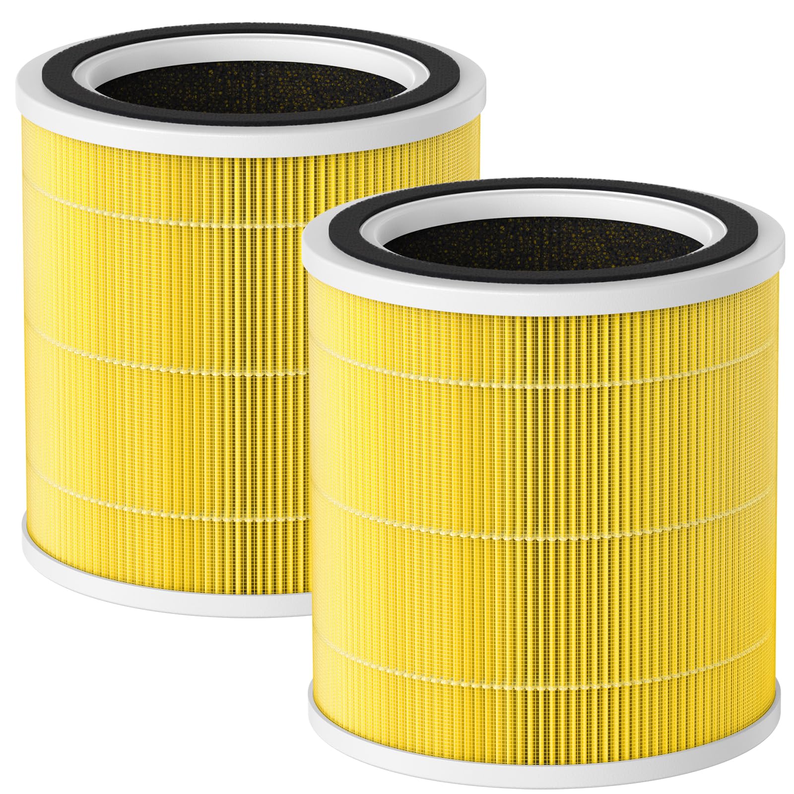 CFKREYA AC400 2-pack front view showing compact filter design for Purivortex.