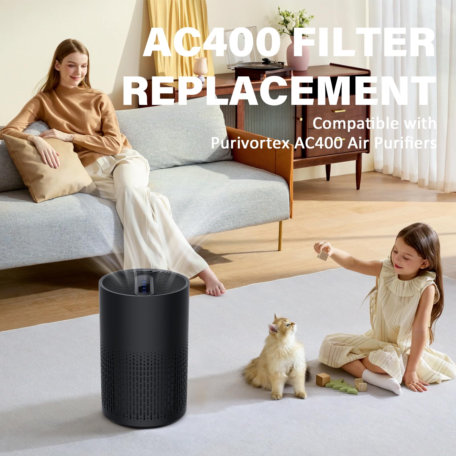 CFKREYA AC400 in-room purifier usage for clean air.