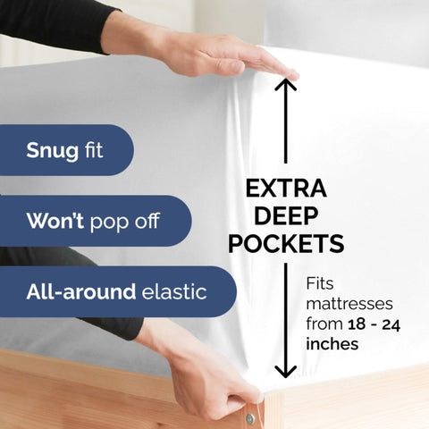 CGK Unlimited 100% cotton sheets offering natural softness and durability.
