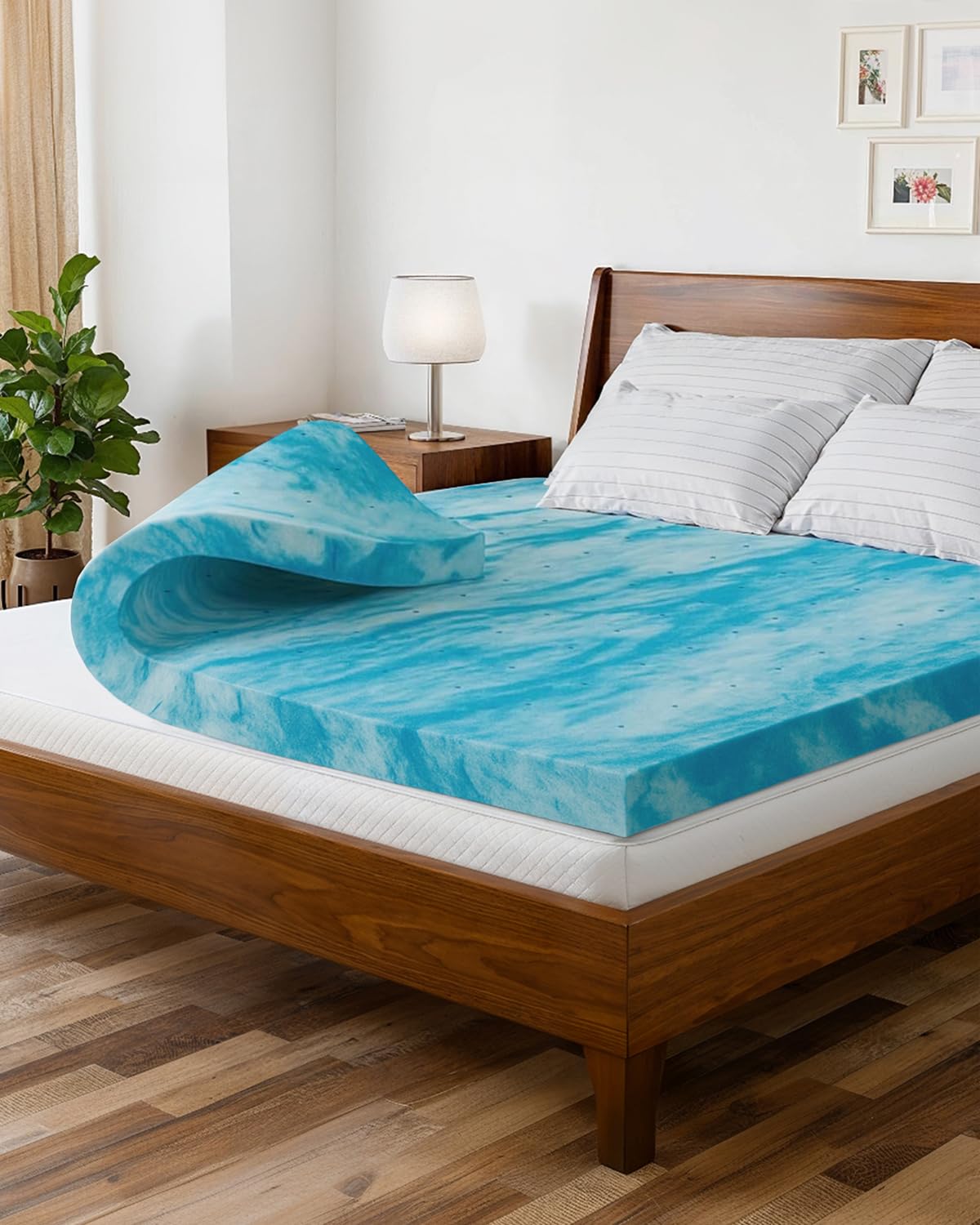 The CGK Unlimited 3-inch king topper plush-foam for cloud-like comfort.