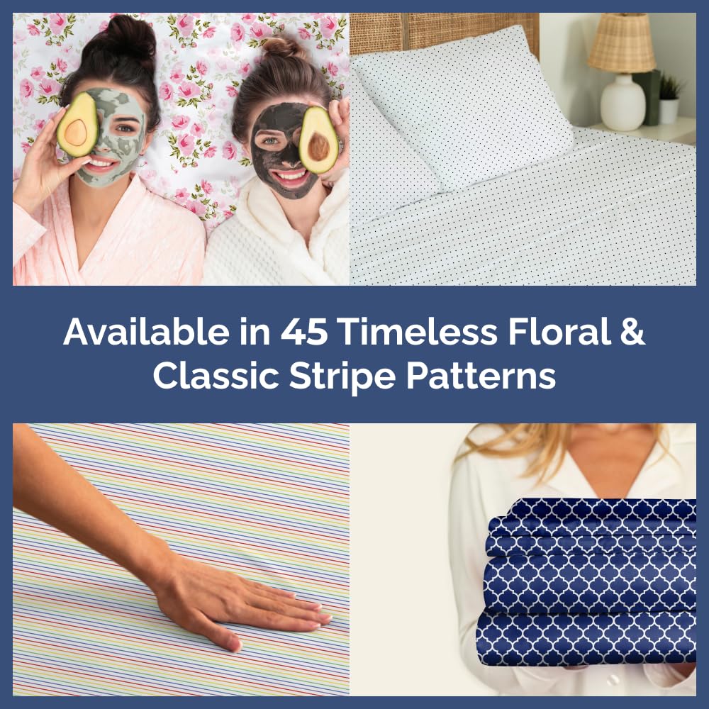 CGK Unlimited 4-piece sheet set shown ready for easy bed setup.