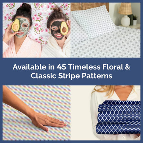 CGK Unlimited 4-piece sheet set shown ready for easy bed setup.