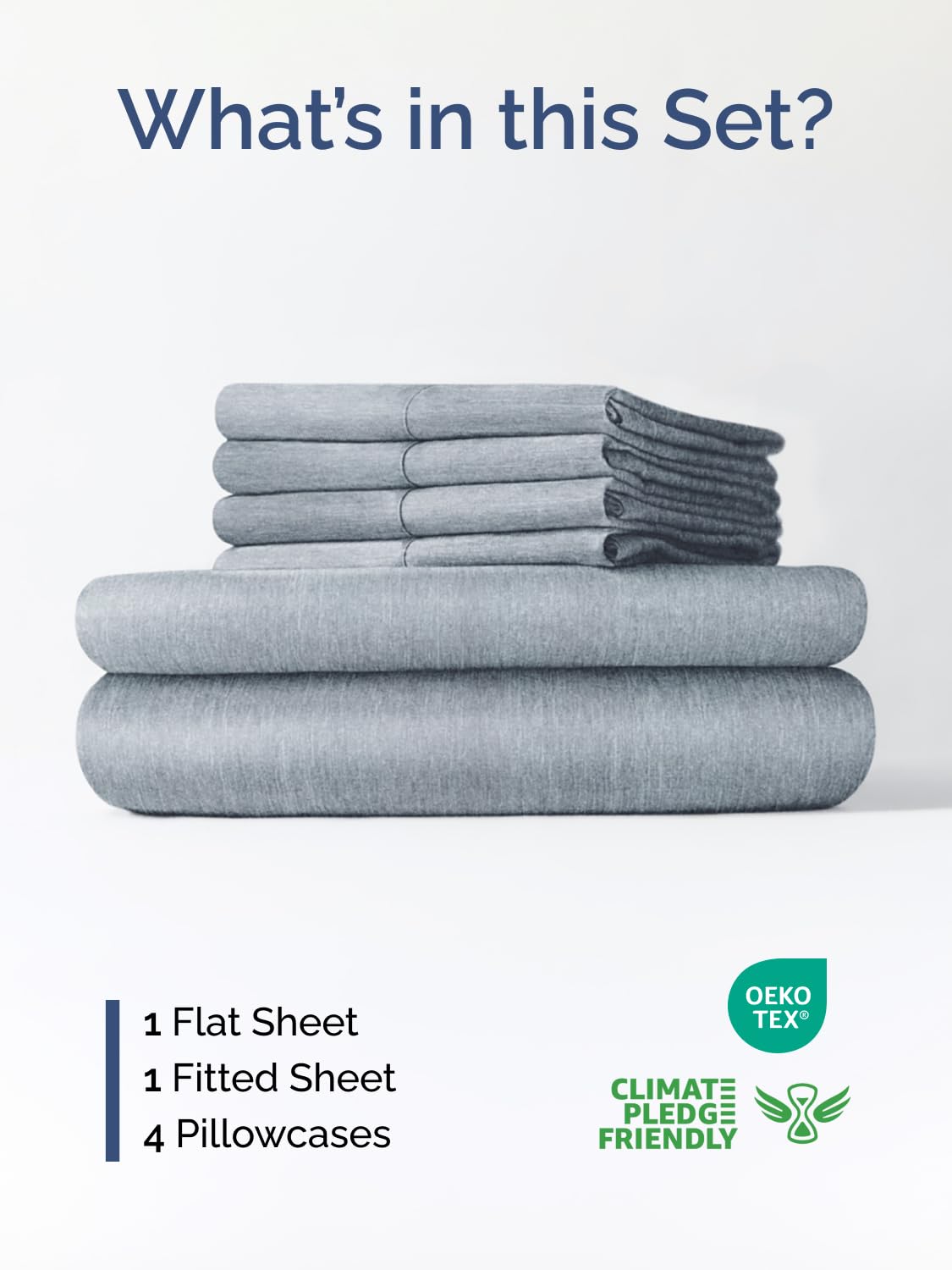 CGK Unlimited 6-piece set with pillowcases offers secure enclosure for tidy, neat nights.
