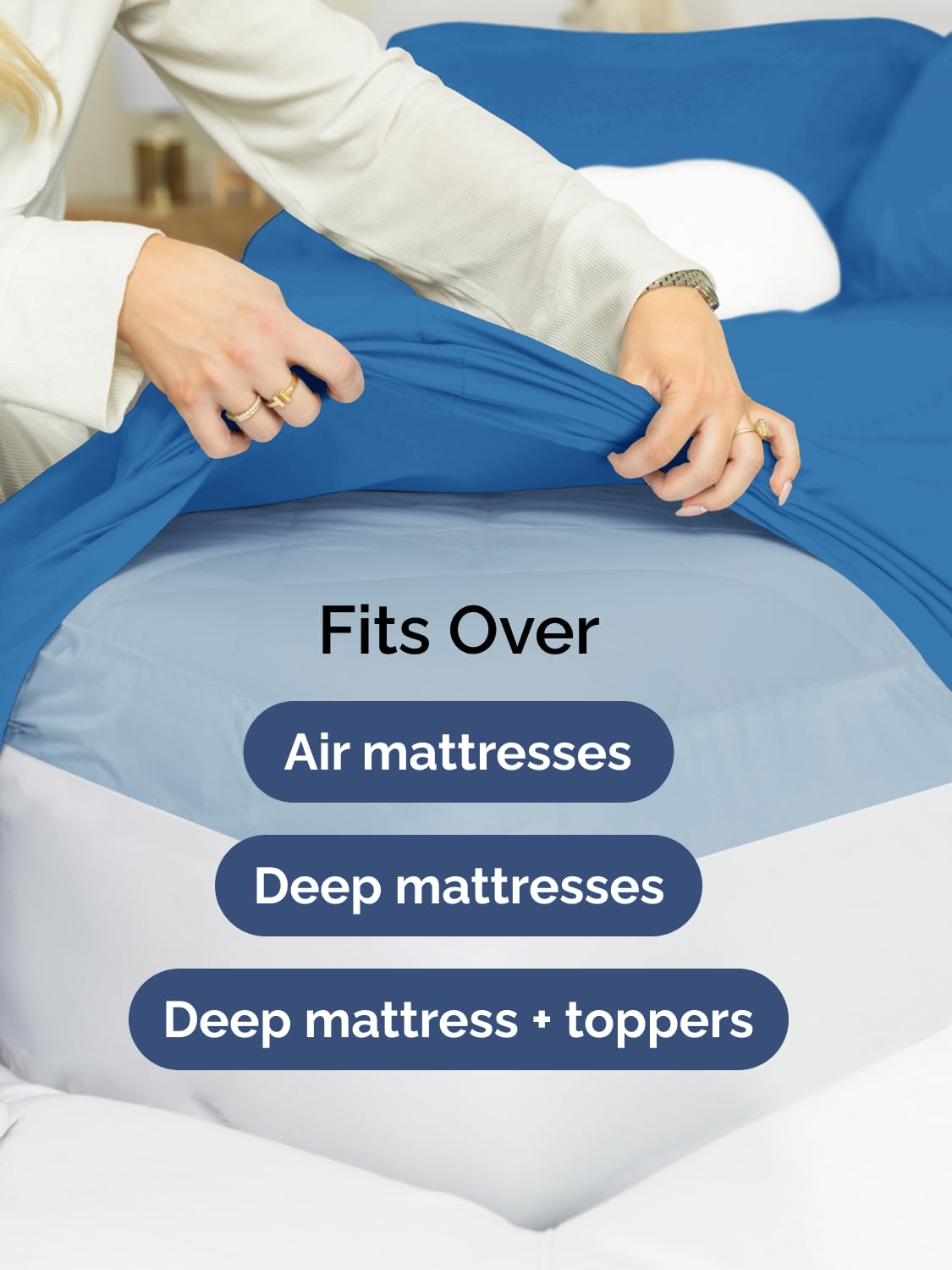 CGK Unlimited 6-piece sheet set includes four pillowcases for complete bed coverage.