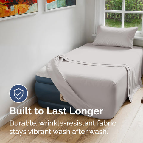 CGK Unlimited breathable microfiber sheet keeps you cool during sleep.